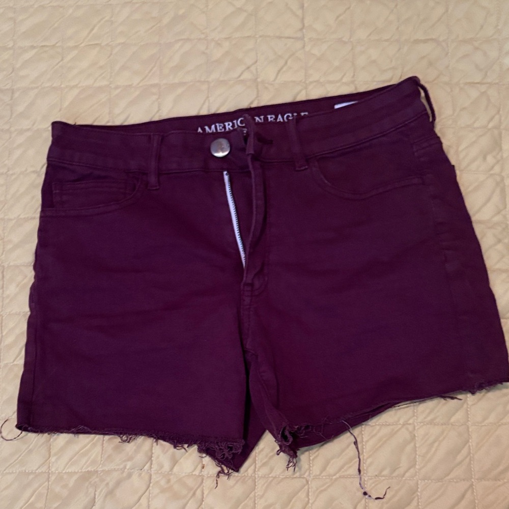 American Eagle Outfitters Women's Deep Purple Jean Shorts